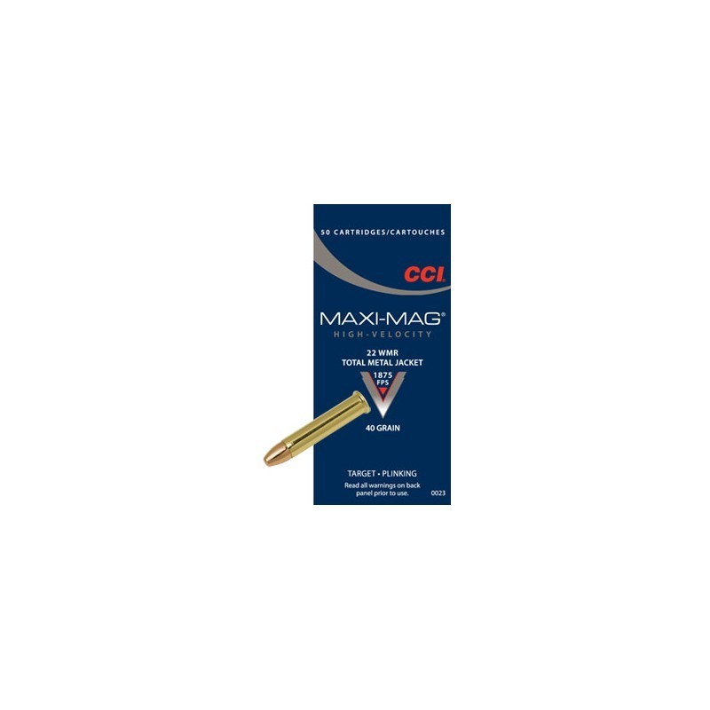 CCI 22 WMR MAXI MAG 40 GR TMJ