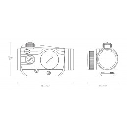 VANTAGE RED DOT 1X25 WEAVER