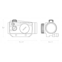 VANTAGE RED DOT 1X25 9-11MM