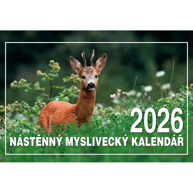 Nástěnný myslivecký kalendář 2026